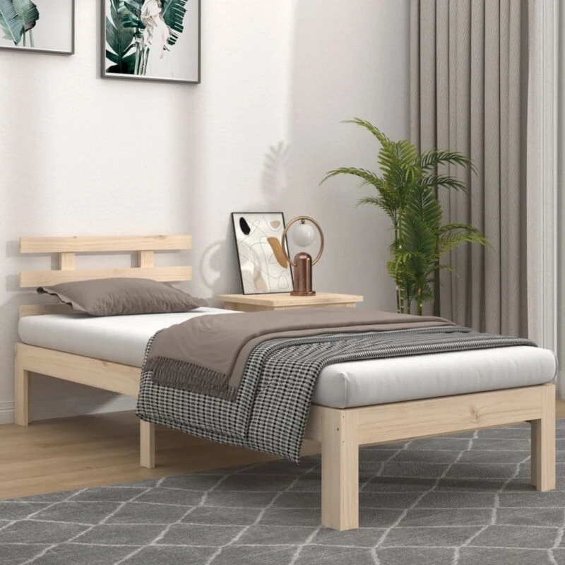 Image of VIDAXL Bed Frame without Mattress Solid Wood 100x200cm Vidaxl 8720286996898