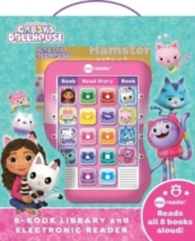 Image of DreamWorks Gabby's Dollhouse: Me Reader 8-Book Library and Electronic Reader Sound Book Set Multiple-component retail product