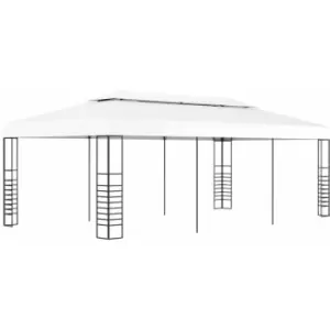 Image of vidaXL Gazebo Marquee 6x3 m White - White