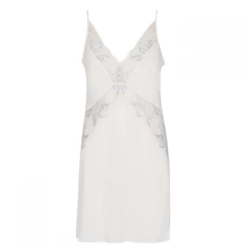 Image of Calvin Klein Lace Chemise - Ivory Cross Dye