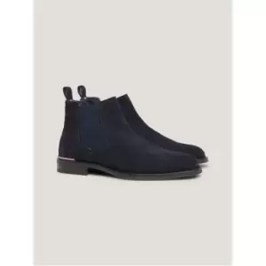 Image of Tommy Hilfiger Suede Chelsea Boots - Blue