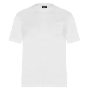 Image of Paul And Shark Logo Pocket T-Shirt - White