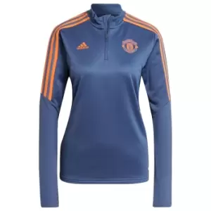 Image of 2022-2023 Man Utd Training Top (Blue) - Ladies