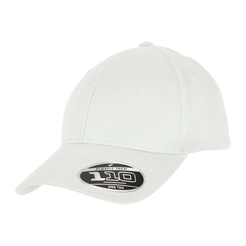 Image of Yupoong Mens Flexfit 110 Baseball Cap in White White Male One Size