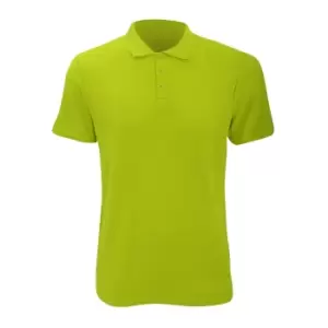 Image of Anvil Mens Fashion Double Pique Plain Polo Shirt (210 GSM) (S) (Key Lime)