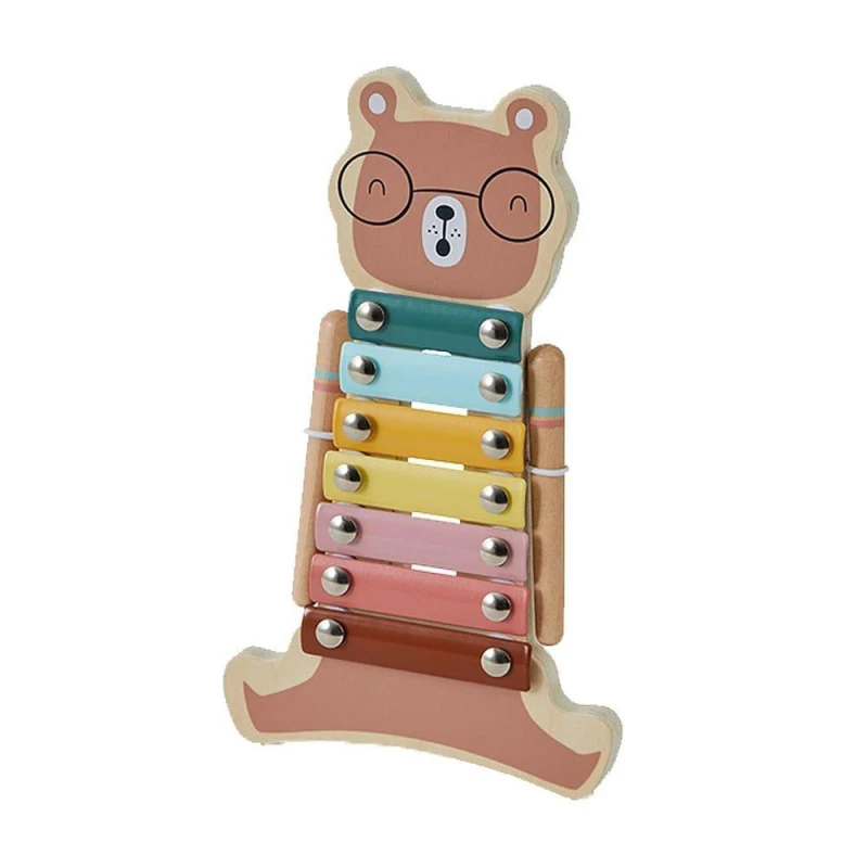 Image of Toylife Bear Xylophone - Black One Size