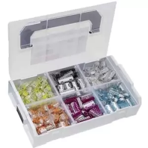 Image of HellermannTyton 148-90046 Helacon Connector clip set flexible: 1-2.5 mm² fixed: 0.5-2.5 mm² Number of pins: 2, 3, 4, 5, 6, 8 350 pc(s)