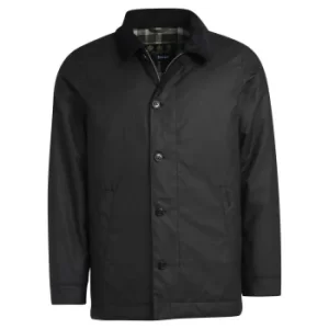 Image of Barbour Mens Tenbigh Wax Jacket Black Medium