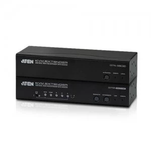 Image of Aten CE775 AV extender AV transmitter & receiver Black