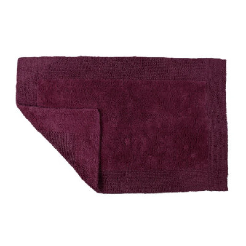 Image of Allure Bath Fashions Elegance Reversible Heavyweight Bath Mat - Beetroot