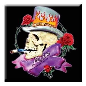 Image of Poison - Skull Fridge Magnet