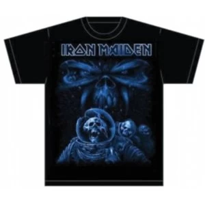 Image of Iron Maiden Final Frontier Blue Album Spaceman TS: Small