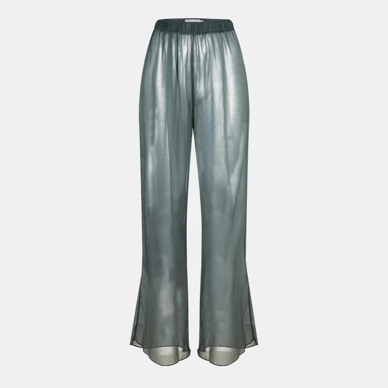 Image of Jack Wills Chiffon Beach Trouser - Green Green 8