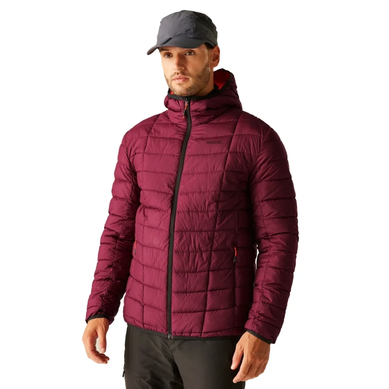 Image of Regatta Regatta Men Asper Insulating Quilted Padded Jacket in Maroon Size: Medium Maroon M Male 5063516167068