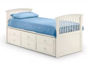 Image of Julian Bowen Hornblower Ivory Wooden Guest Bed Frame