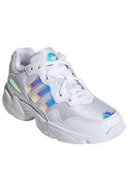 Image of Adidas Originals Yung-96 Childrens Trainers - White Multi