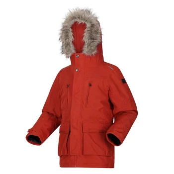 Image of Regatta Podrick Parka Waterproof Jacket - Red