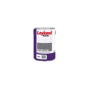 Image of Trade Undercoat Paint - White - 750ml - White - Leyland
