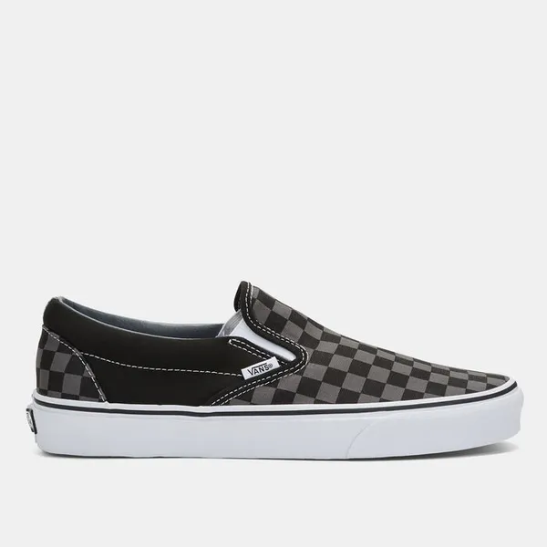 Image of Vans classic slip on trainers in Black & grey Black / grey UK 12 (EU 47)