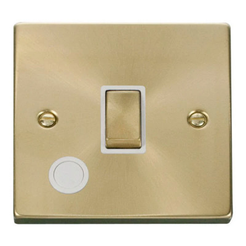 Image of SE Home Satin / Brushed Brass 1 Gang 20A Ingot DP Switch With Flex Gold unisex