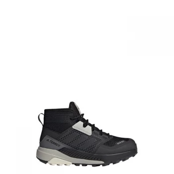 Image of adidas Terrex Trailmaker Mid RAIN. RDY Hiking Shoes Kids - Core Black / Core Black / Alum