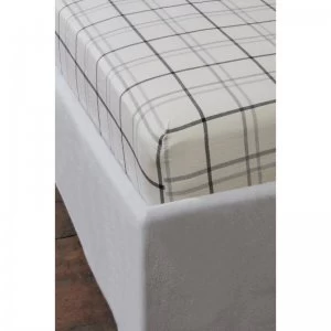 Image of Brushed Cotton Check Fitted Sheet