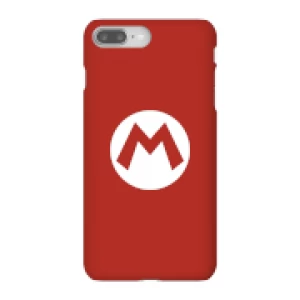 Image of Nintendo Super Mario Mario Logo Phone Case - iPhone 8 Plus - Snap Case - Gloss
