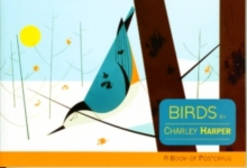 Image of Birds by Charley Harper Book of Postcards. Postcard book or pack. By Pomegranate Books