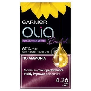 Image of Garnier Olia Bold 4.26 Rose Violet Permanent Hair Dye