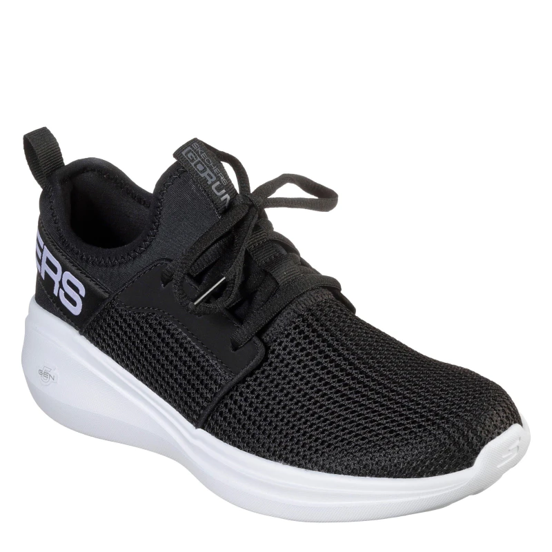 Image of Skechers Womens Go Run Fast Runner Black/White female 3.5 (36.5)