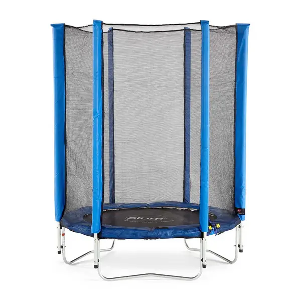 Image of Plum 4.5ft Junior Trampoline & Enclosure - Blue Blue