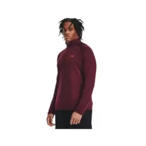 Image of Under Armour Tech ½ Zip Top DARK MAROON/Cordova Red - XXL