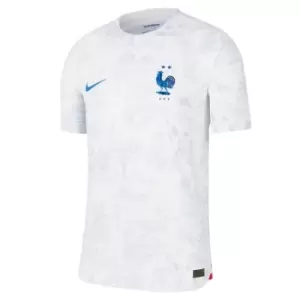 Image of Nike France Authentic Away Shirt 2022 2023 Adults - White