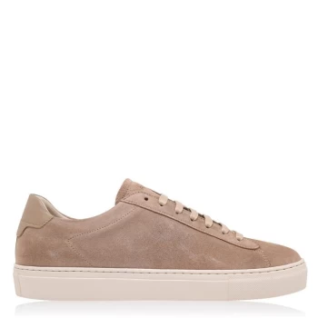 Image of Reiss Finly Low Top Suede Trainers - Grey