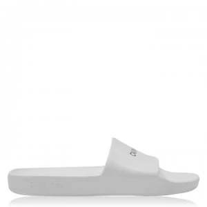Image of Calvin Klein Logo Slides Junior - White YCD