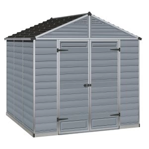 Image of Palram SkyLight Shed 8 x 8 - Grey