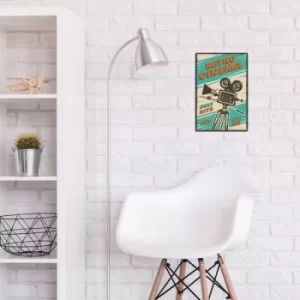 Image of Cinema 7 Multicolor Decorative Metal Wall Accessory