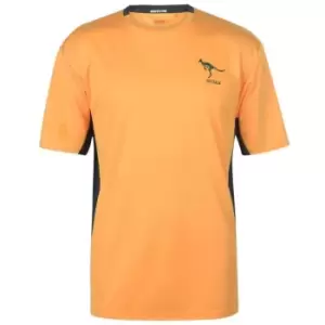 Image of Team Rugby Poly T Shirt Mens - Yellow