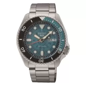 Image of Seiko 5 Sports Automatic Skeleton Dial Stainless Steel Mens Watch SRPJ45K1