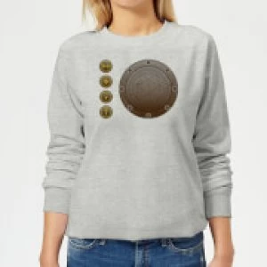 Image of Crystal Maze Industrial Icons Womens Sweatshirt - Grey - XS