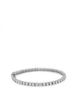Image of Simply Silver Sterling Silver Cubic Zirconia Tennis Bracelet