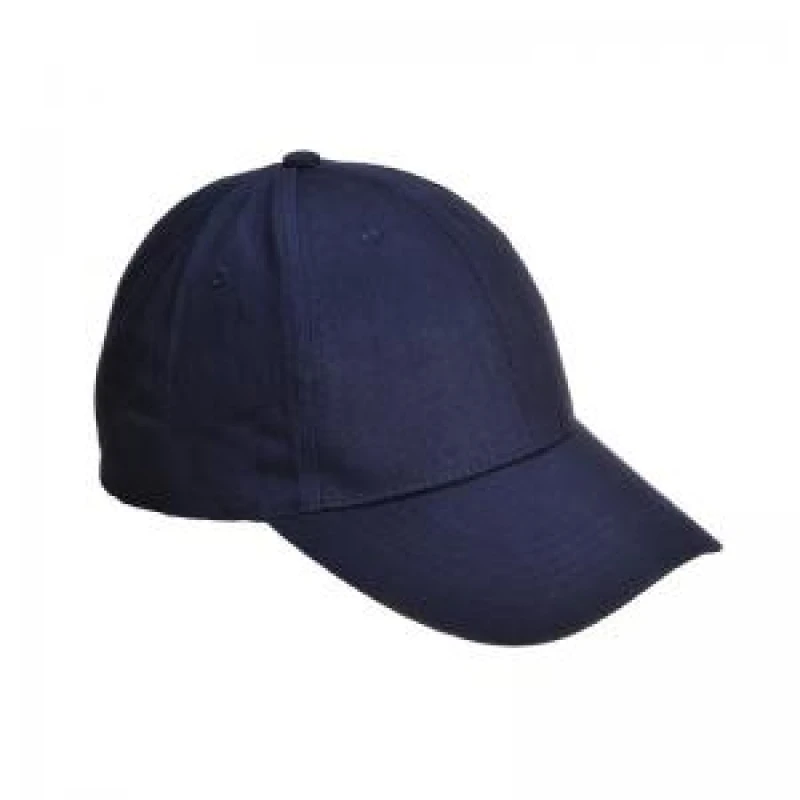 Image of Portwest Six Panel Baseball Cap B010NAR Colour: Navy