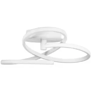 Image of Merano - Chambly Integrated LED Semi Flush Light White Aluminium LED 40W 3017Lm 3000K