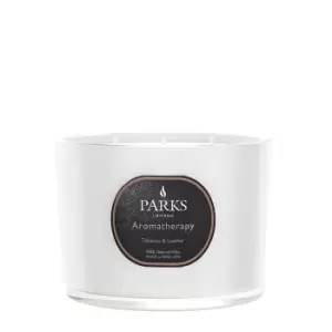 Image of Parks Aromatherapy Tobacco & Leather Candle 350g