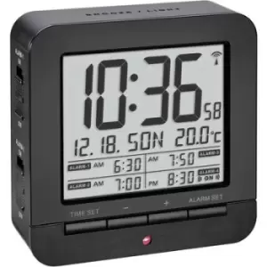 Image of TFA Dostmann 60.2536.01 Radio Alarm clock Black Alarm times 4