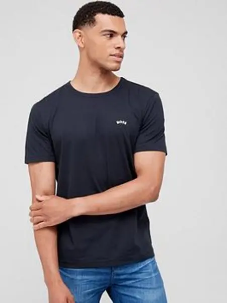 Image of Boss Curved Logo T Shirt - Size 2XL