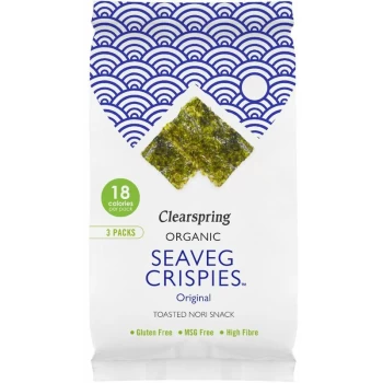 Image of Organic Seaveg Crispies Multipack - Original - (4gx3) - 700500 - Clearspring