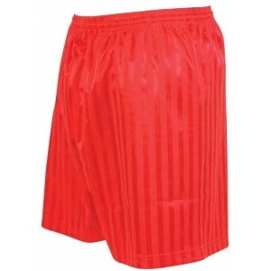 Image of Precision Striped Continental Football Shorts 26-28" Red
