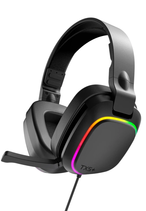 Image of Gioteck Gioteck TX5UNI-11-MU headphones/headset Wired & Wireless Head-band Gaming Black TX5UNI-11-MU