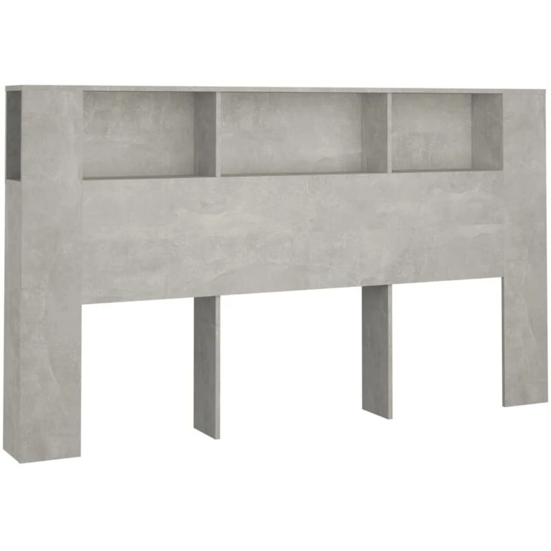 Image of VIDAXL Headboard Cabinet Concrete Grey 180x18.5x104.5cm Vidaxl 8720286967119